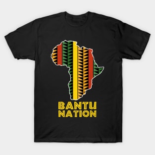 Bantu Nation Africa Zulu Shield Safari African Pattern T-Shirt